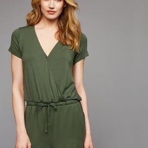 Pea in a Pod Pull Over Mock Layer Nursing Romper S